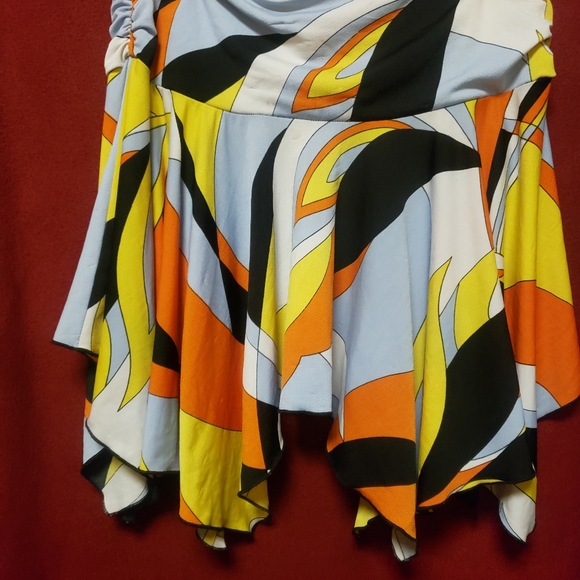 90'S JENETTE ASYMETRICAL MINI SKIRT/M/GPLC - Picture 2 of 5